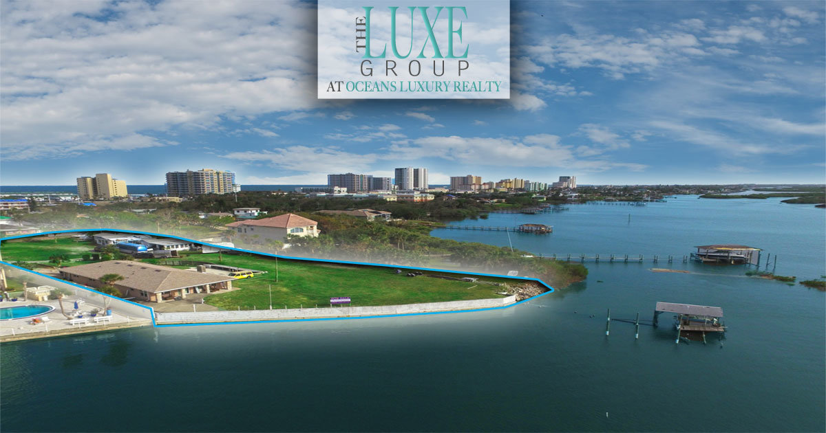 Direct riverfront home for sale in Daytona Beach Shores, FL Call The LUXE Group 386-299-4043