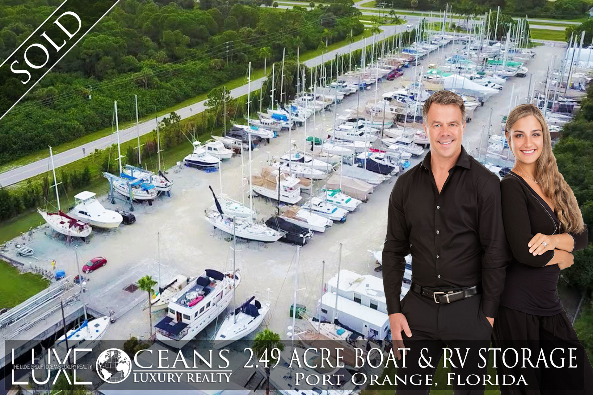 Commercial Land Mix Use Boat RV Storage Site For Sale in Port Orange, FL. Now Under Contract