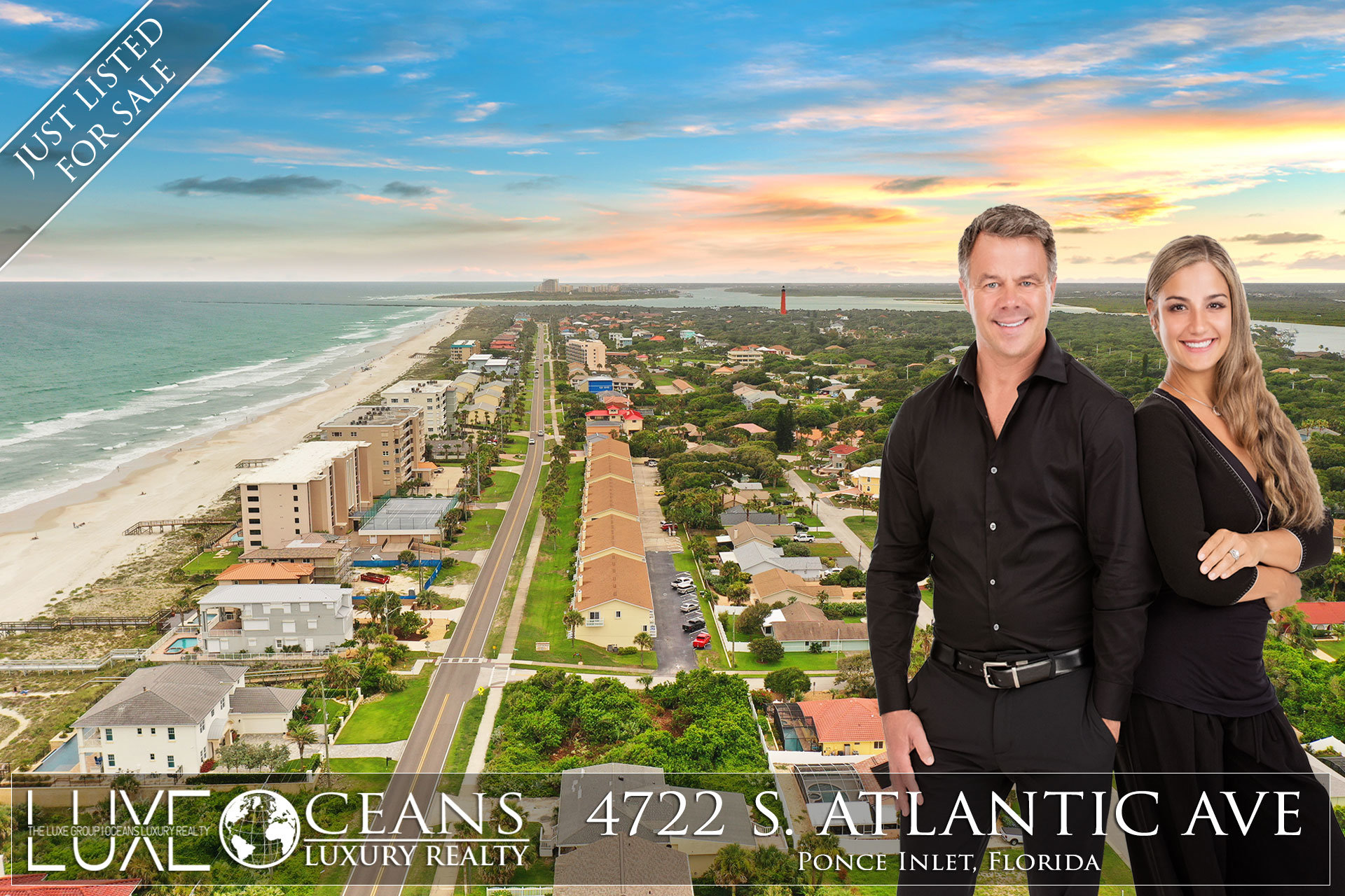 Ponce Inlet Real Estate For Sale. 4722 S Atlantic Ave Beachside ocean view land for sale 