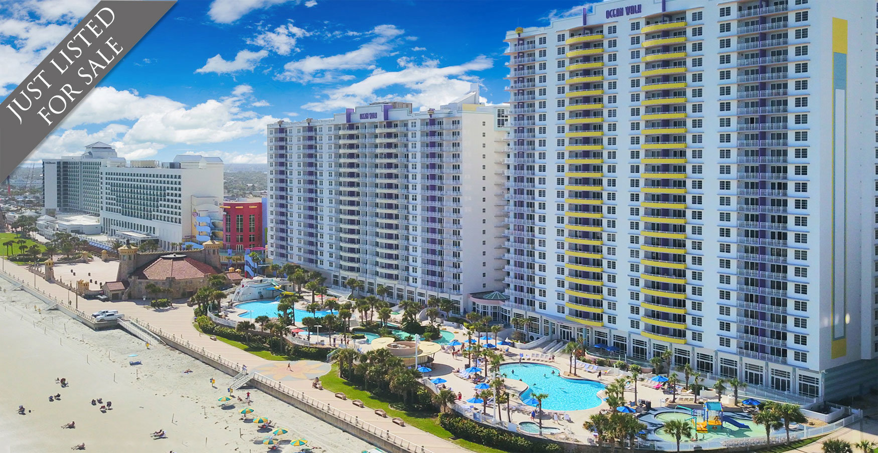 Ocean Walk oceanfront condos for sale in Daytona Beach, FL.