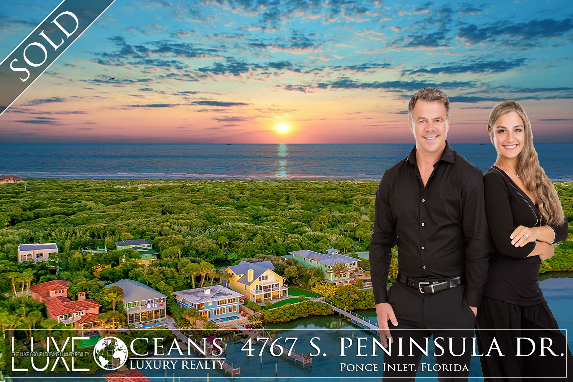 Ponce Inlet Land For Sale - SOLD - 4767 S Peninsula Waterfront Homes For Sale