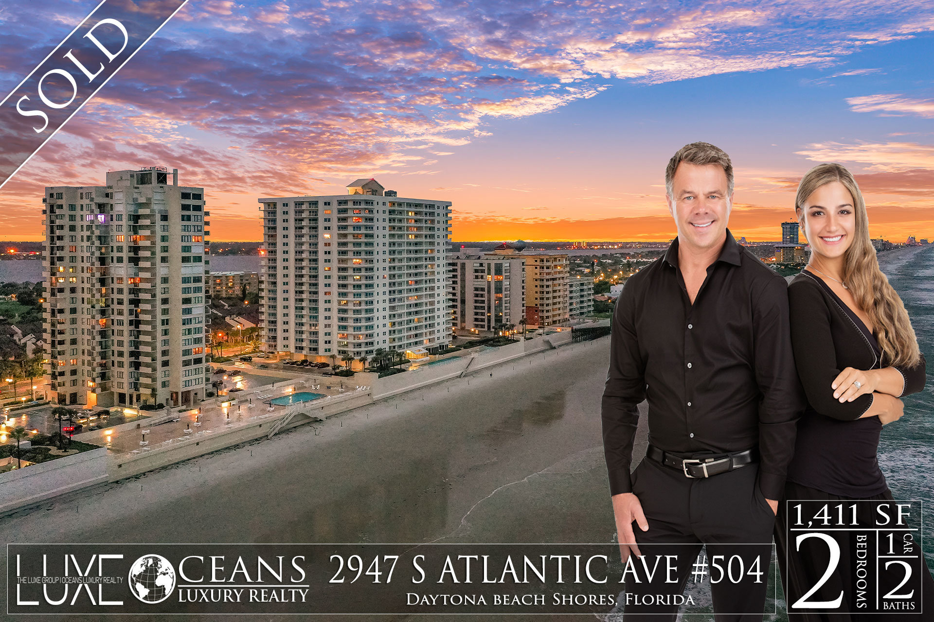 Oceans Seven Condos For Sale Oceanfront Real Estate at 2947 S Atlantic Ave Daytona Beach Shores, FL  Under Contract