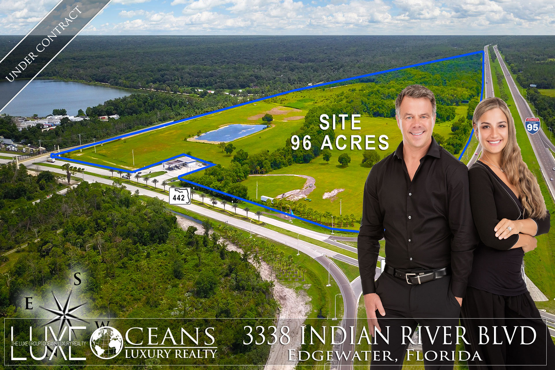 Commercial Land Mix Use PUD For Sale. Now Under Contract -  3338 Indian River Blvd, Edgewater, FL