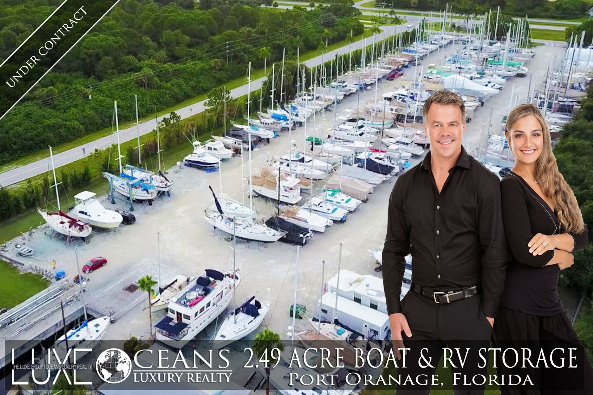 Commercial Land Mix Use Boat RV Storage Site For Sale in Port Orange, FL. Now Under Contract
