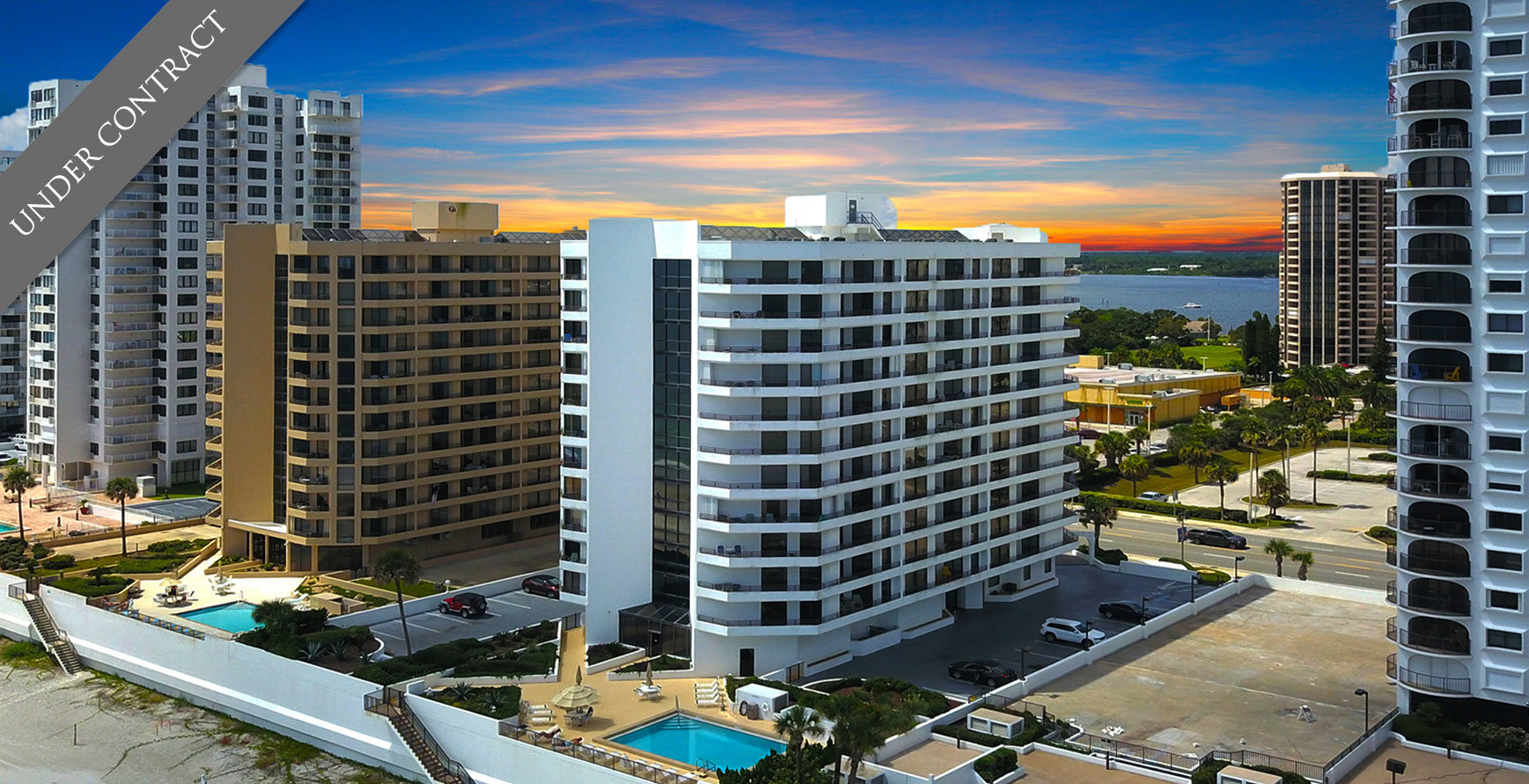 Oceans Atrium One Condos For Sale Oceanfront Real Estate at 3013 S Atlantic Ave Daytona Beach Shores, FL  Under Contract