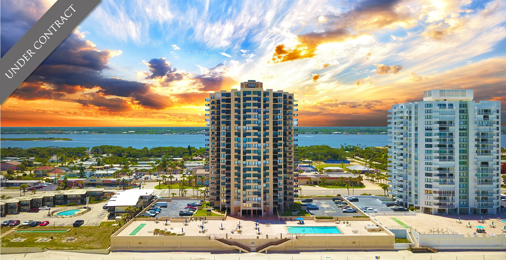 Oceans One Condos For Sale Oceanfront Real Estate at 3051 S Atlantic Ave Daytona Beach Shores, FL  Under Contract