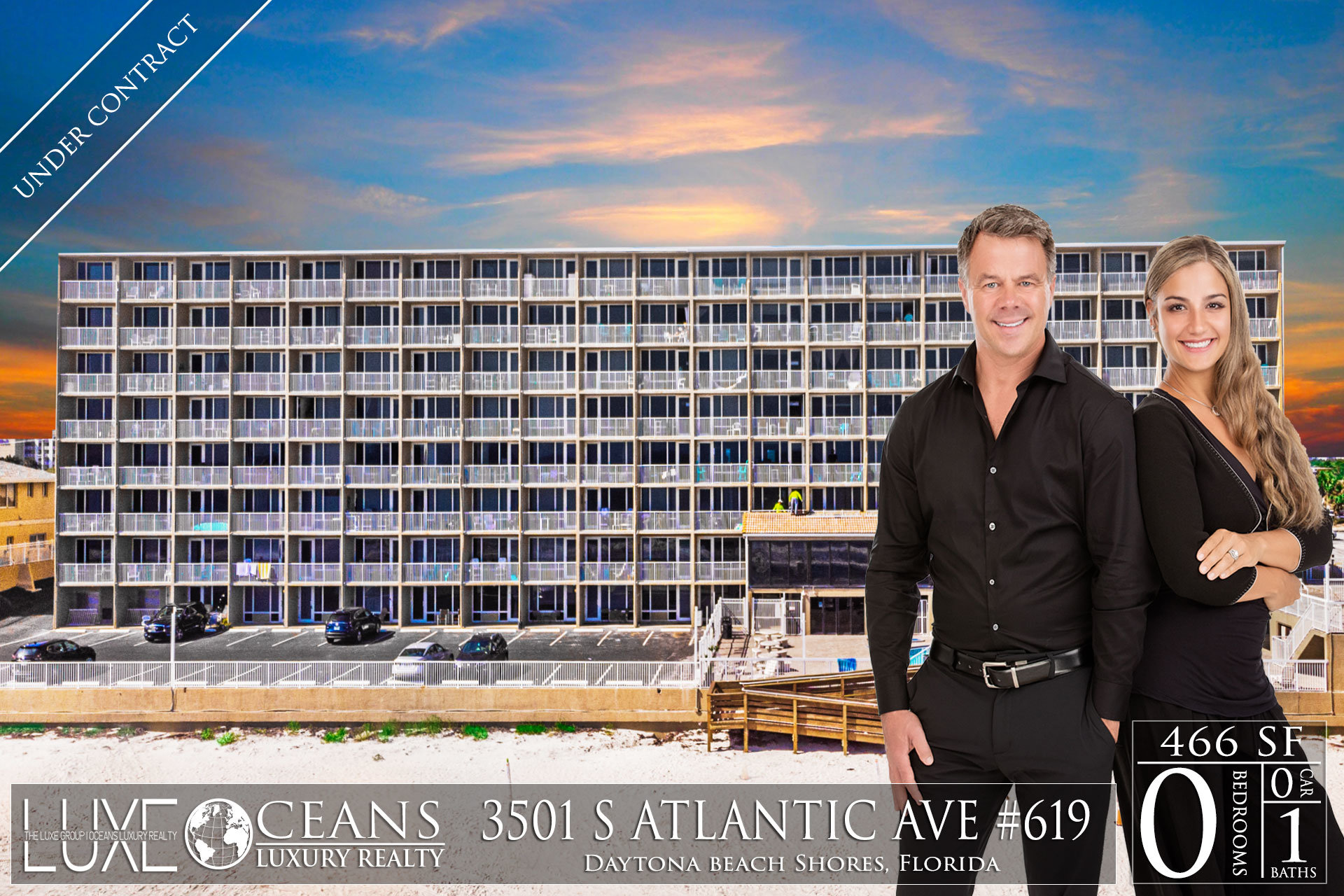 Pirates Cove Condos For Sale Oceanfront Real Estate at 3501 S Atlantic Ave,  Daytona Beach Shores, FL Under Contact 