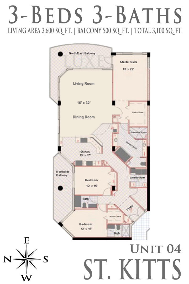 St Kitts Floor Plans 03 Unit Daytona Beach Shores Condos For Sale | 2855 S Atlantic Ave