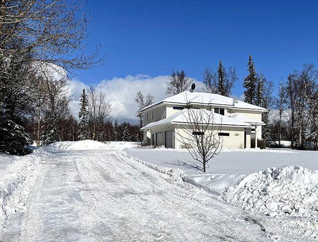 Palmer Alaska Home For Sale Winter Time