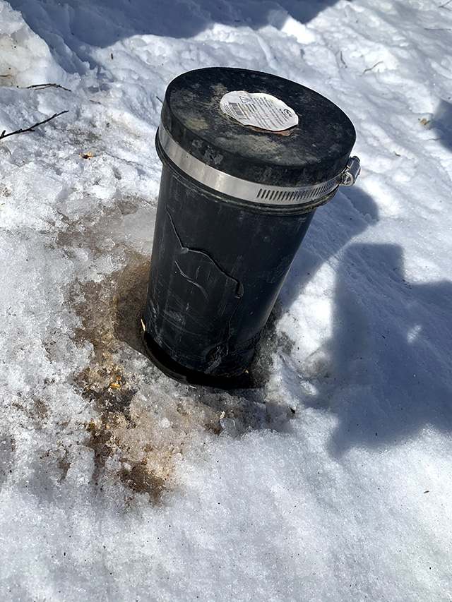 Alaska Septic Inspection in the Winter