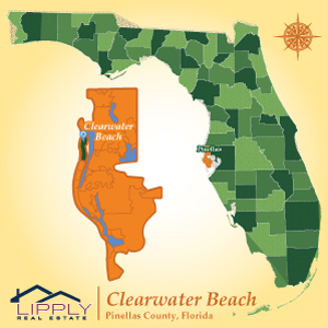 map of clearwater beach