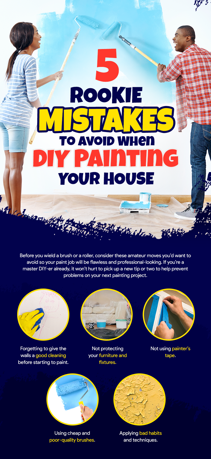 5 Rookie Mistakes To Avoid When DIY Painting Your House