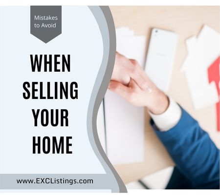 Mistakes when selling your home