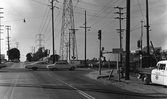Rosecrans avenue and Sepulveda Blvd in Manhattan Beach - 1966 Rosecrans and Sepulveda Blvd in Manhattan Beach Circa 1966