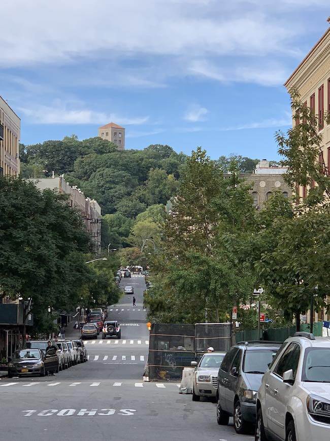View of Fort Tryon Park & Cloister in Fort George, Manhattan, New York