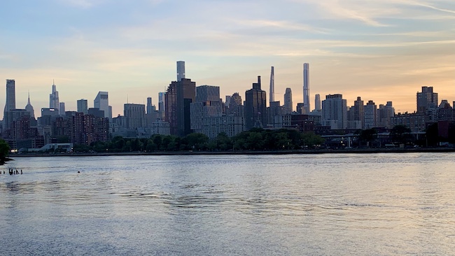 Manhattan, New York, Skyline view of Manhattan from Astoria Queens