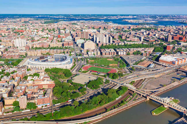 The Bronx, New York, Image of The Bronx and Yankee Stadium
