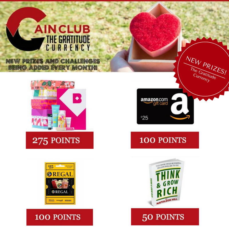 Cain Club New Prizes