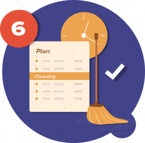 Work out a realistic cleaning plan