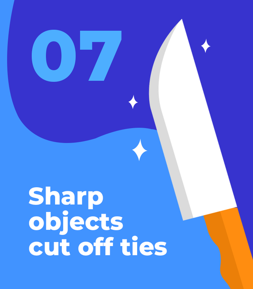 Sharp objects cut off ties