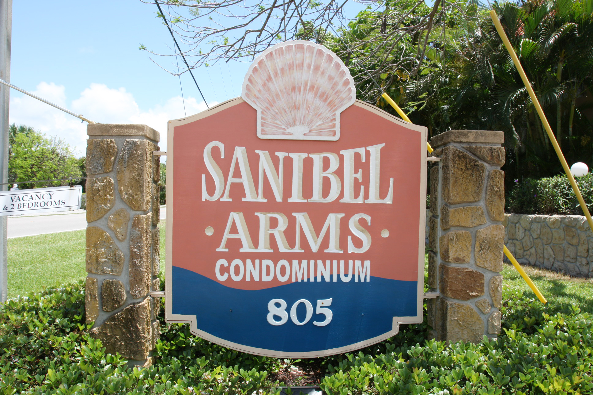 Sanibel Arms Sign Sanibel Arms Sign
