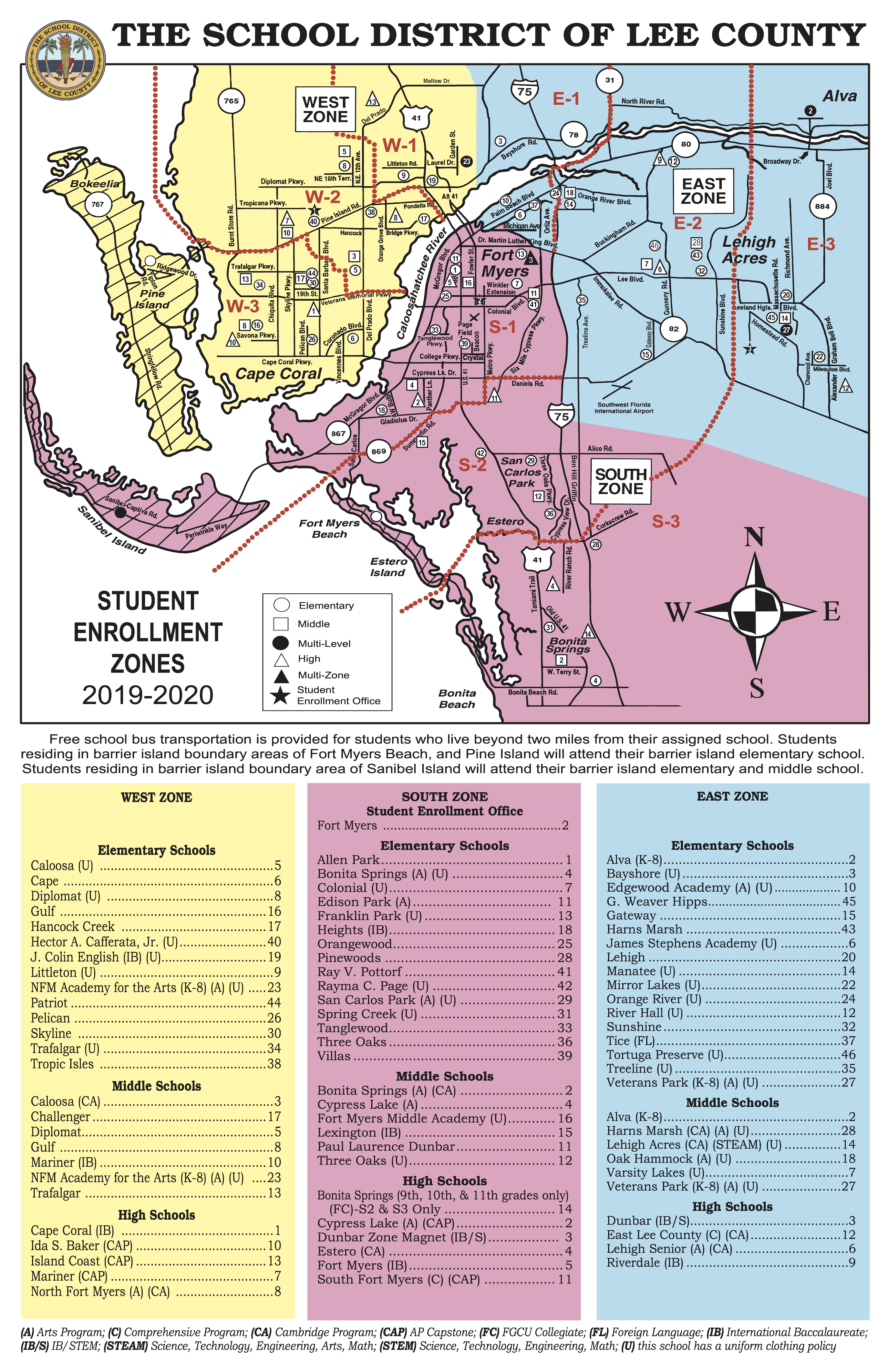 Lee School Zone Map