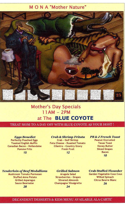 Blue Coyote Mothers Day