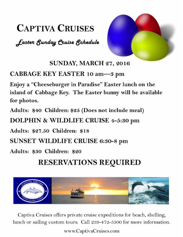 Captiva Cruises Easter