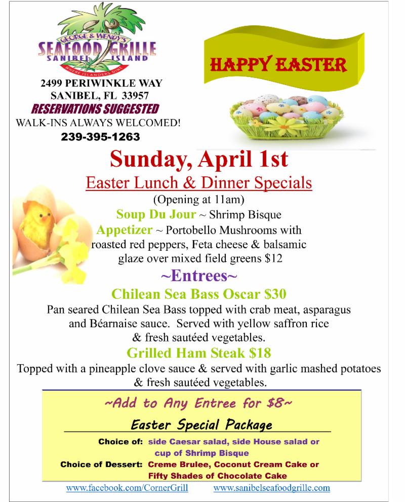 Seafood Grille Easter