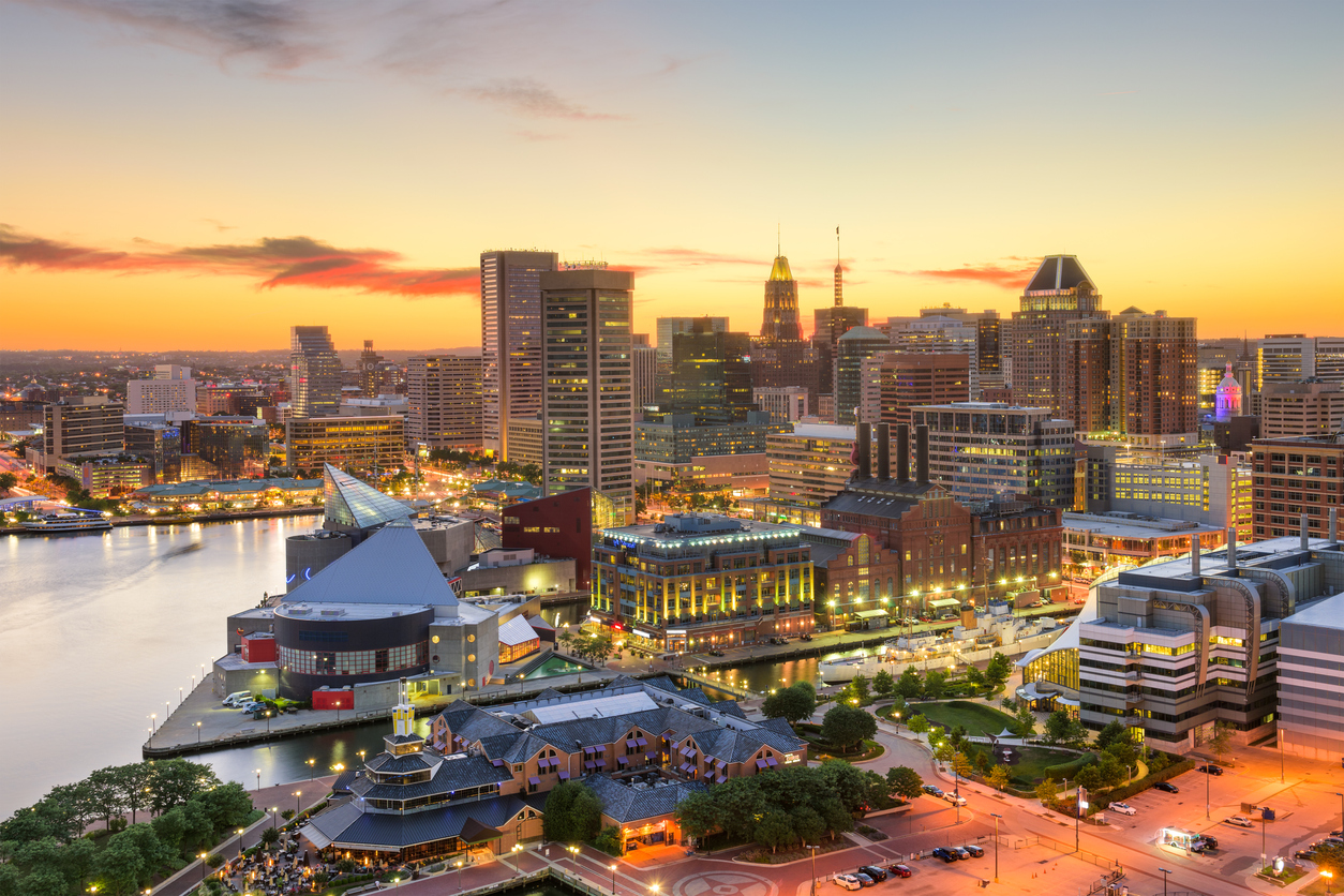 View of Baltimore City Harbor