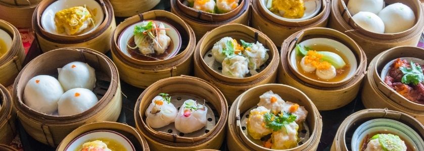 chinese dim sum assortment