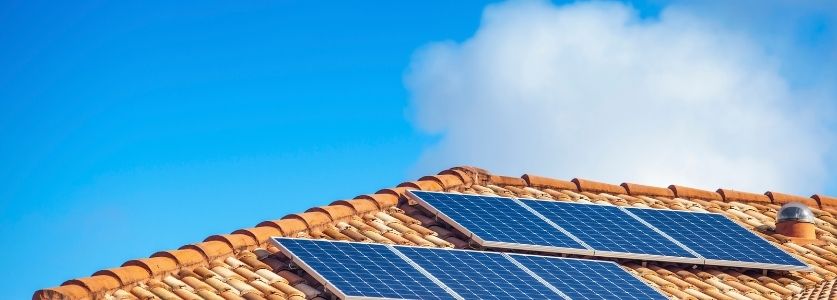 solar panels on rooftop