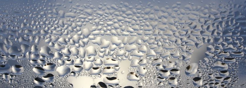 condensation on glass