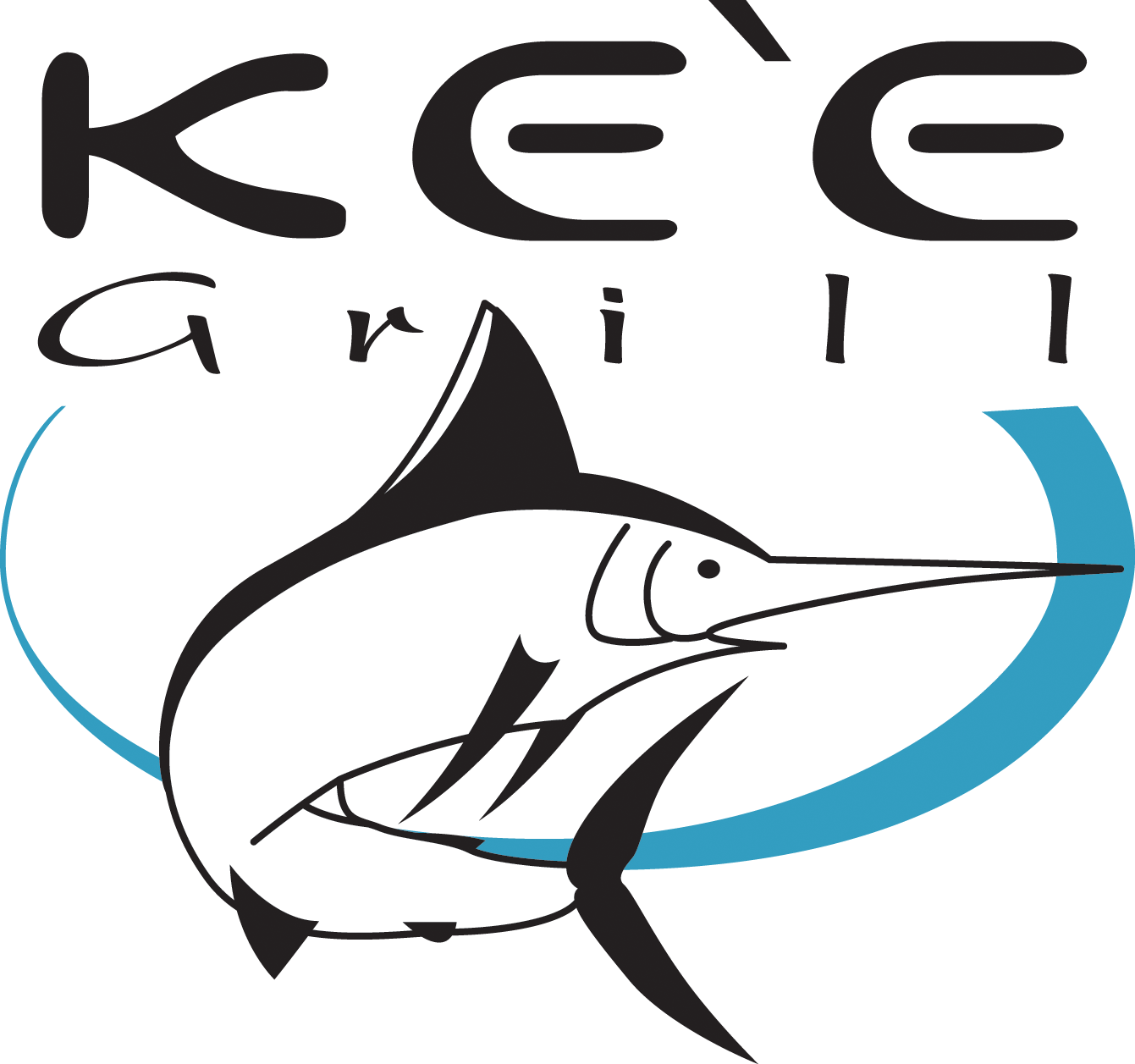 ke'e grill logo with marlin drawing
