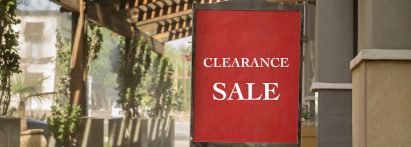 upscale shopping clearance sign under pagoda