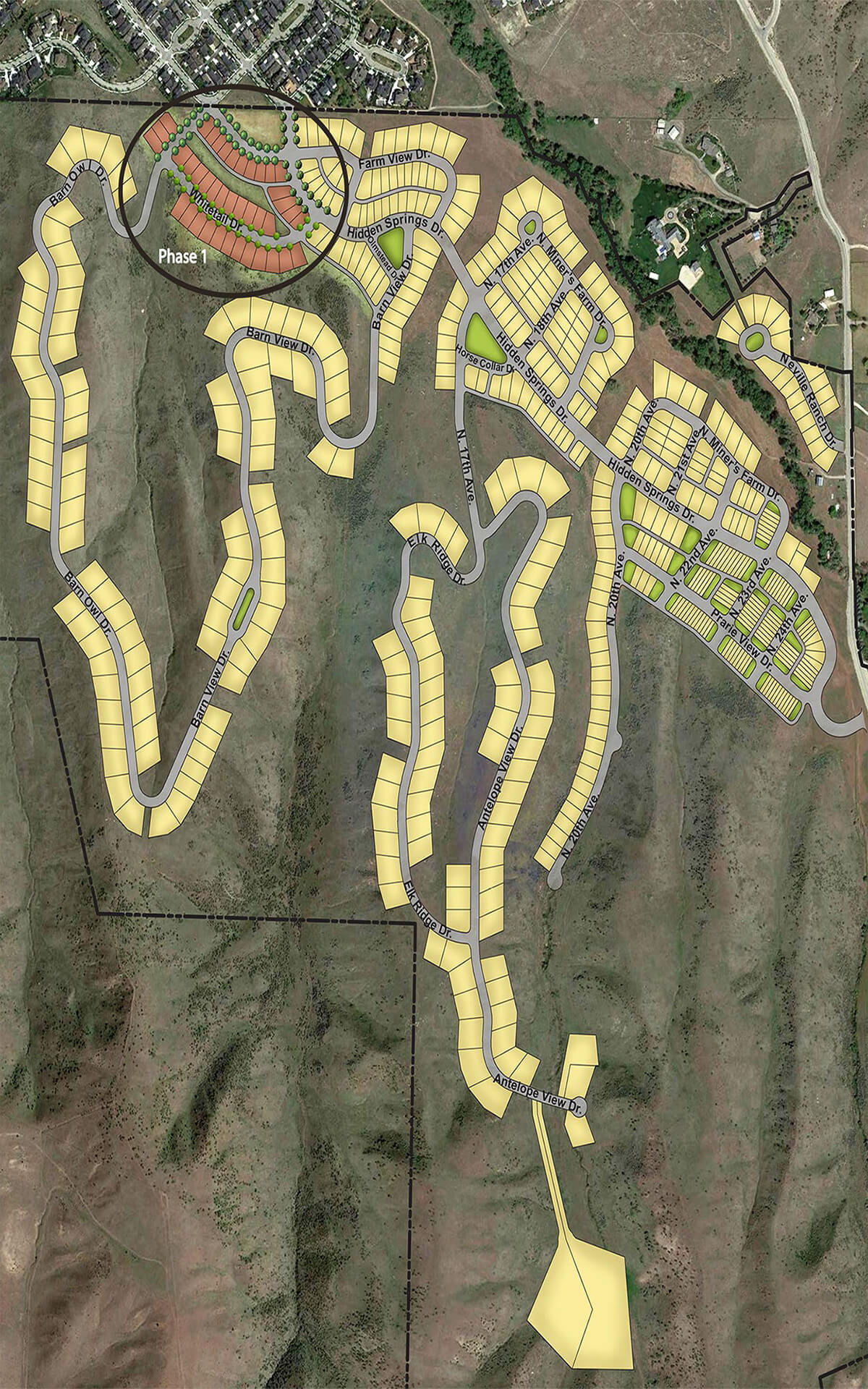 Cartwright Ranch community plat map
