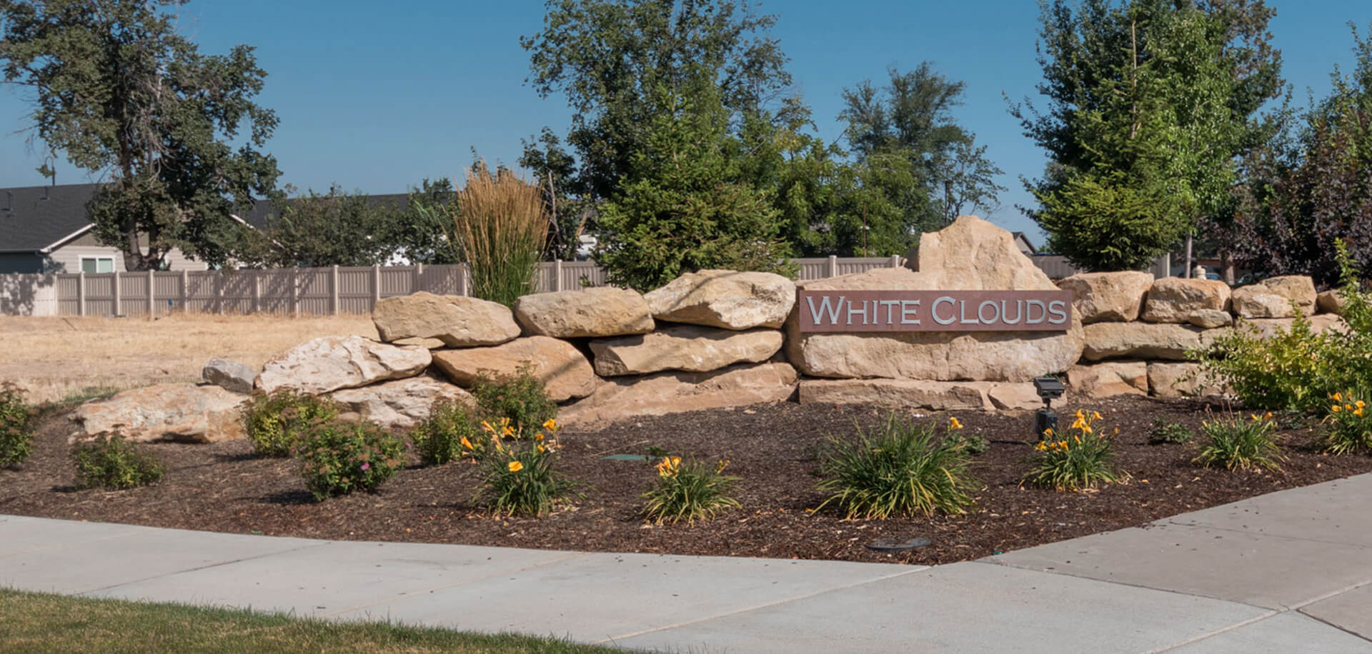 White Cloud Stone Planter