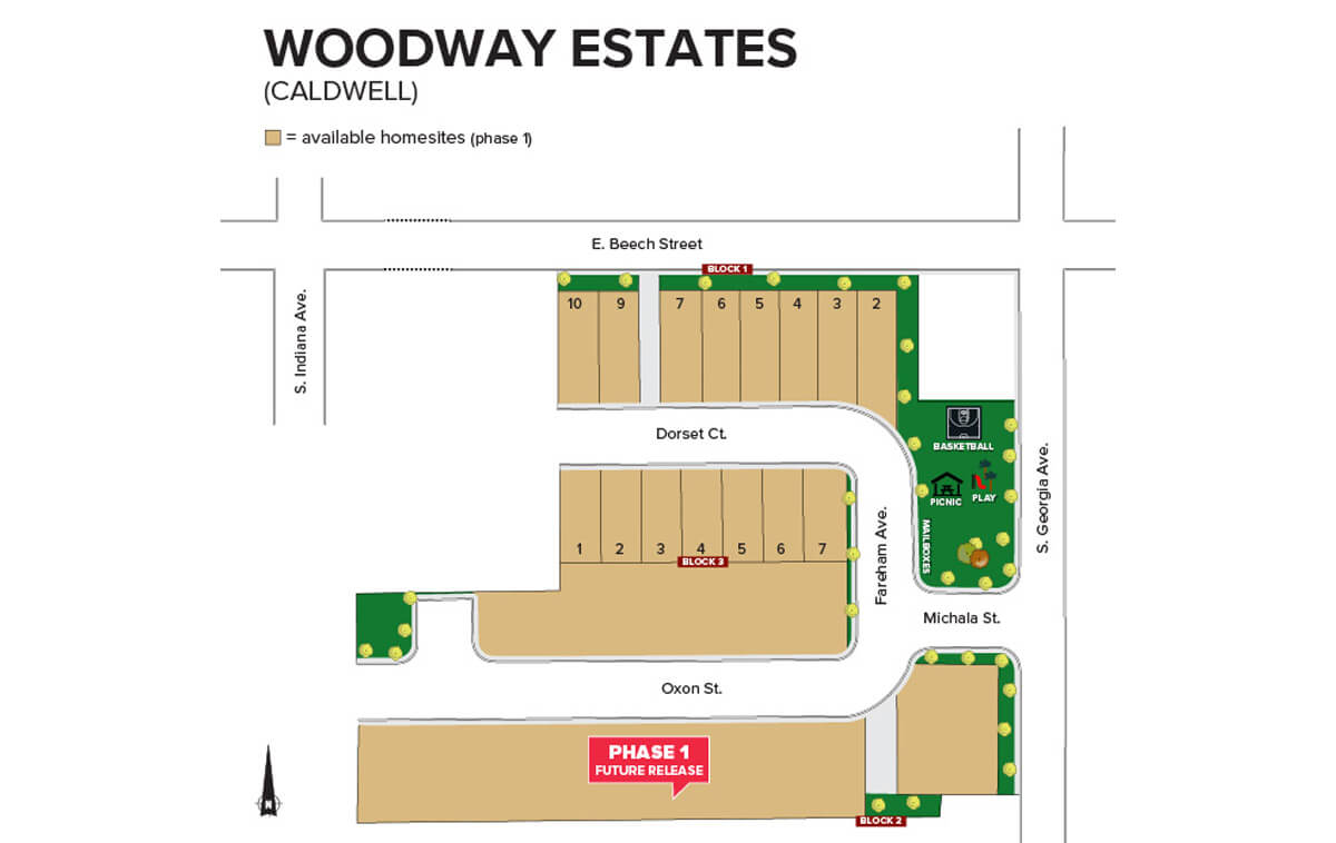 Woodway Subdivision Plat Map