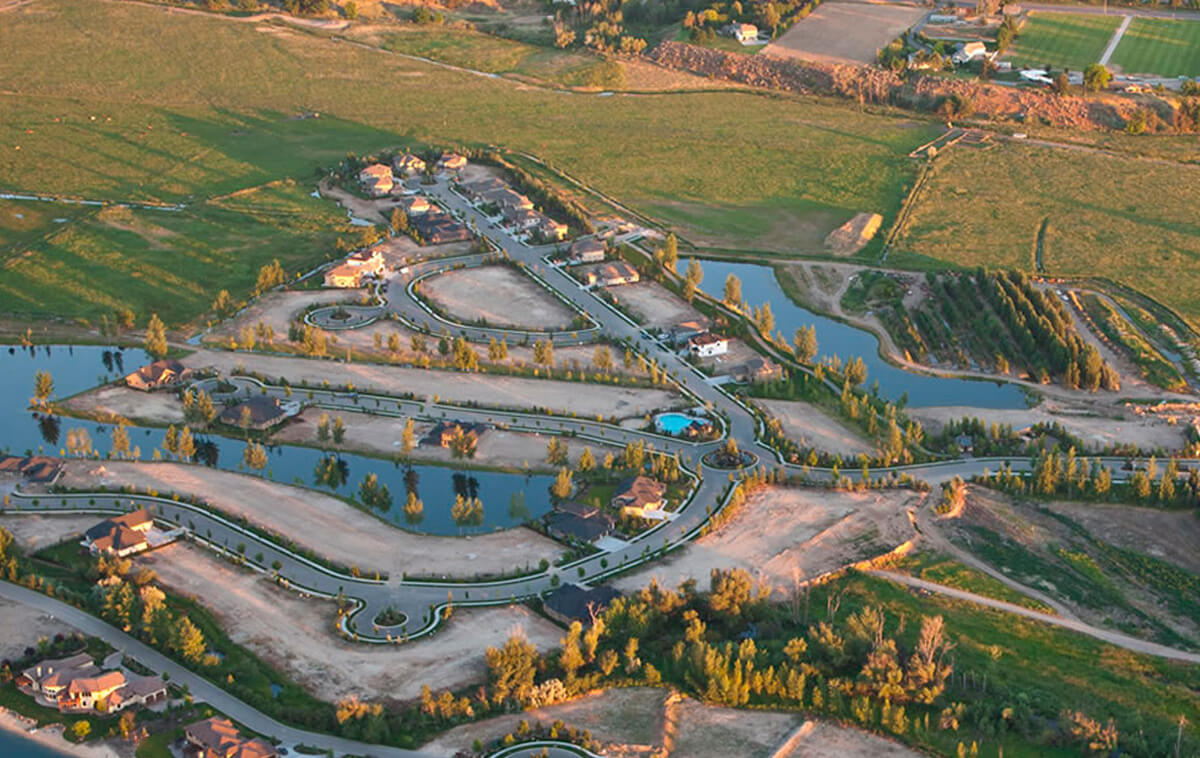 Lakemoor Subdivision Aerial Photo