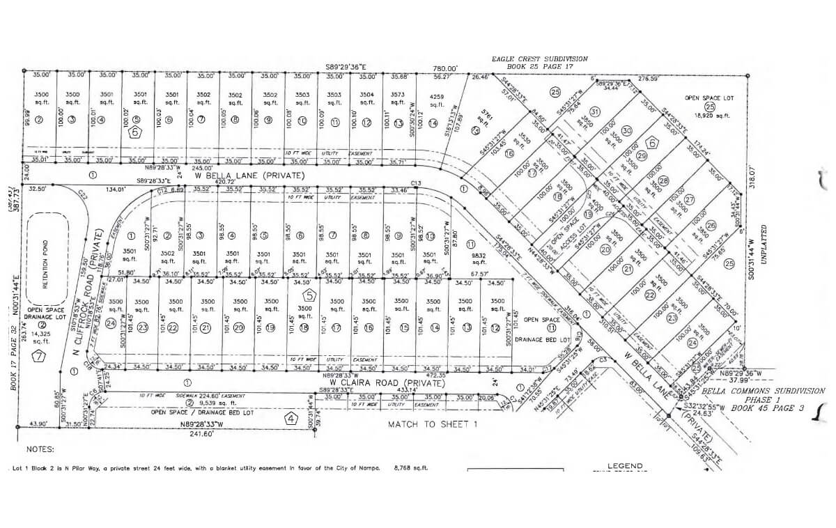 Bella Commons Subdivision Nampa ID 83651