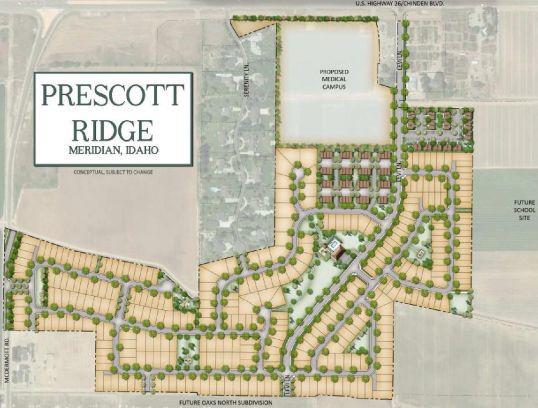 Prescott Ridge community plat map