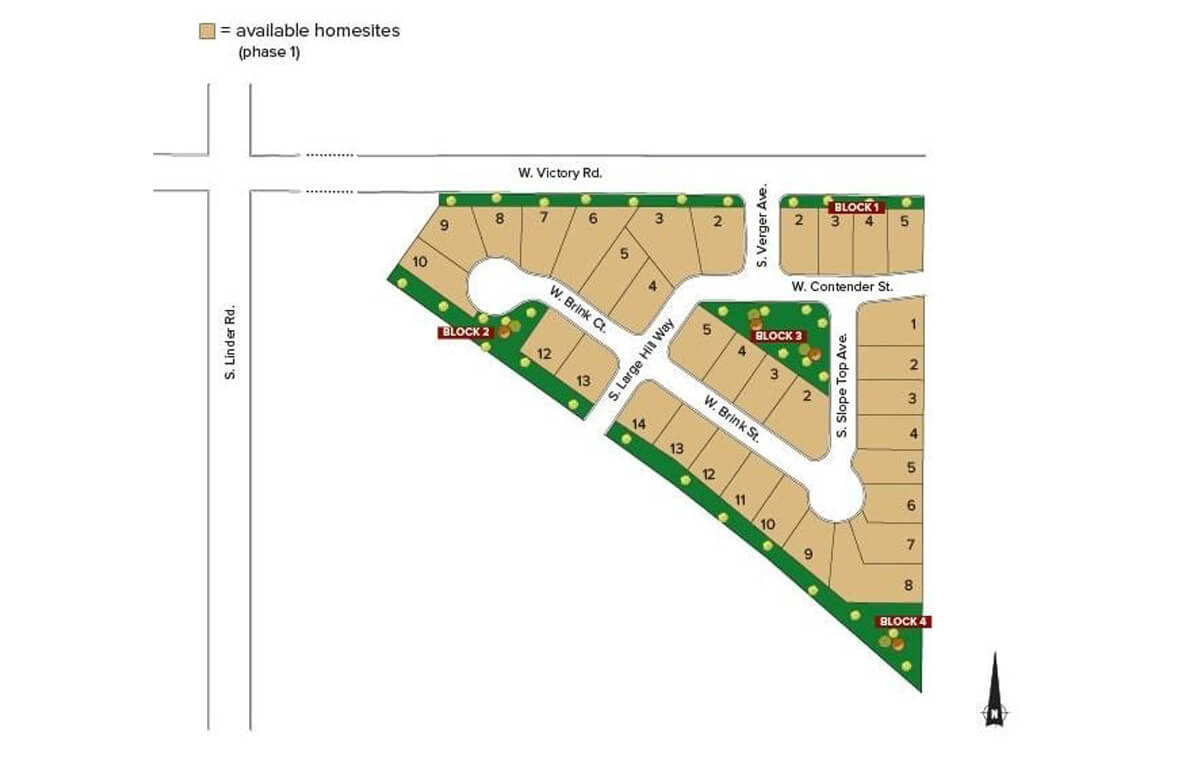 Edgehill Subdivision Plat Map Phase 1