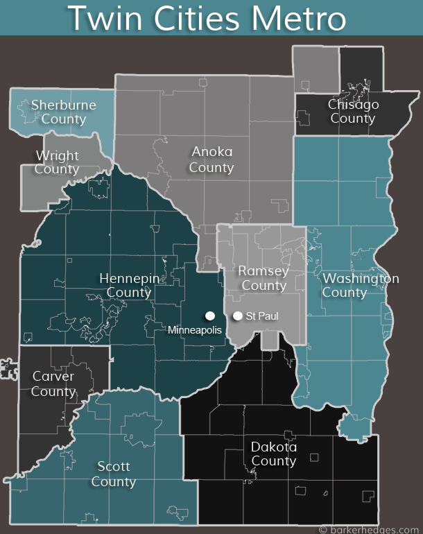 Twin Cities Metro Map