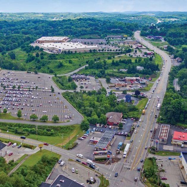 Northtown Square Aerial, Route 8