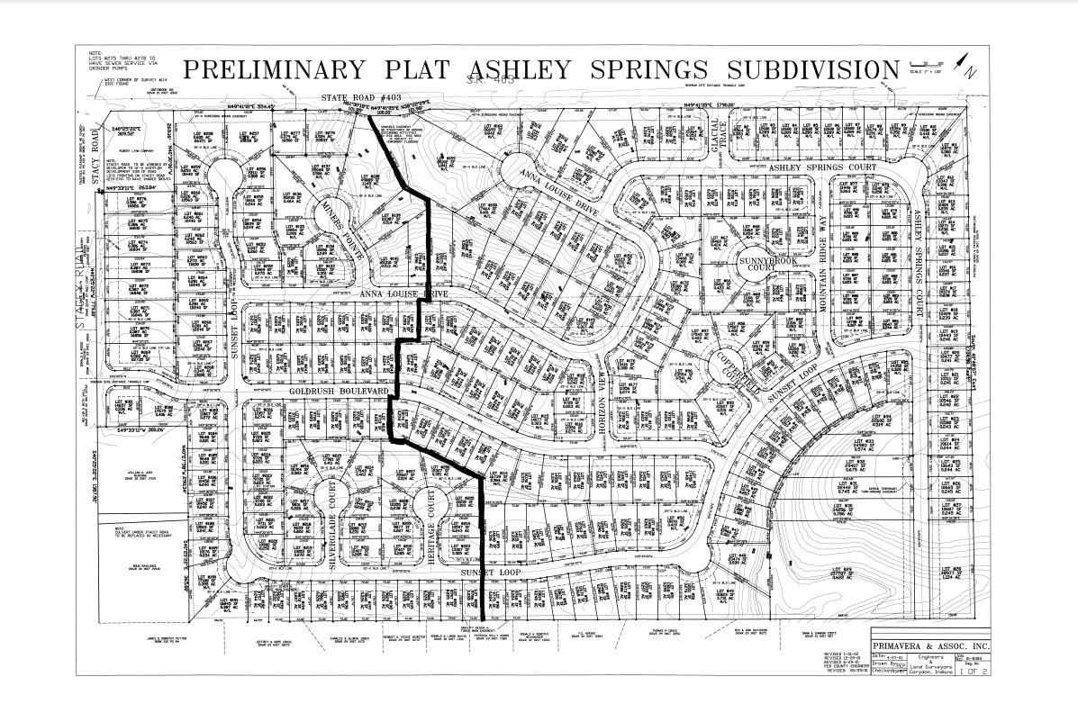 Ashley Springs Plat Map