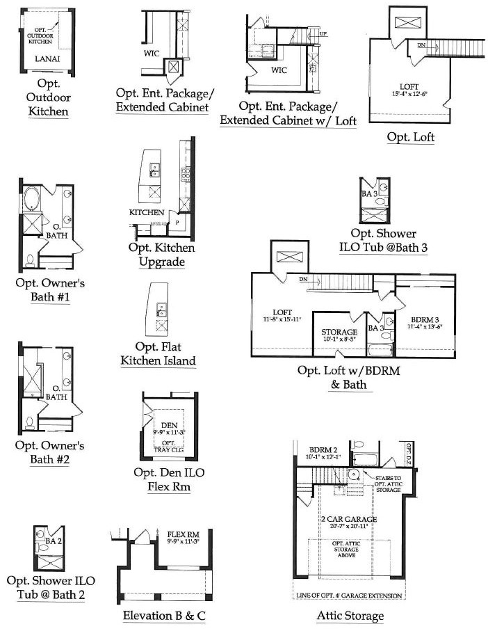 Castle Rock options in Camden Lakes in Naples, Florida.