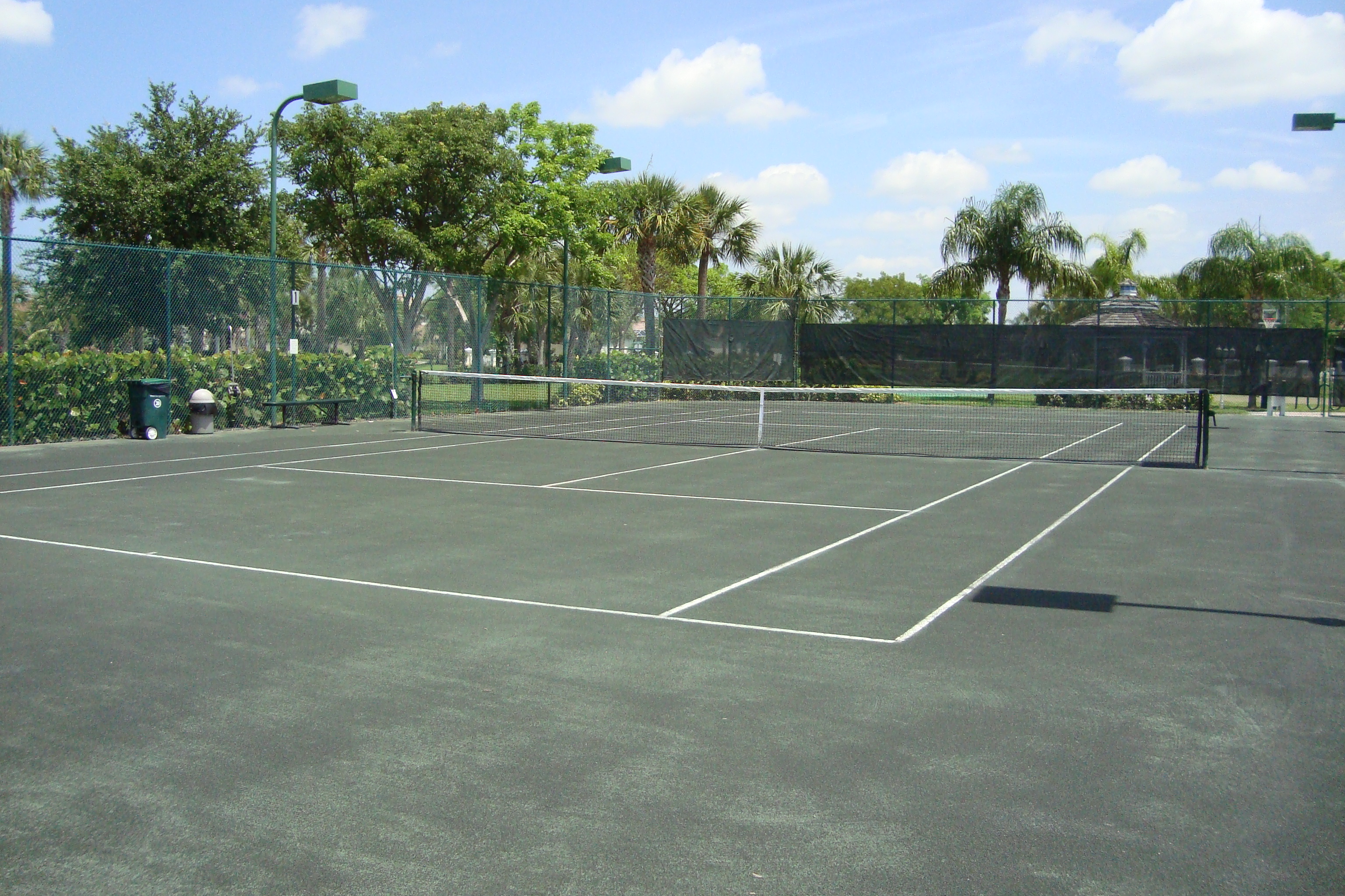 Tennis courts at Bridgewater Bay in Naples, Florida.