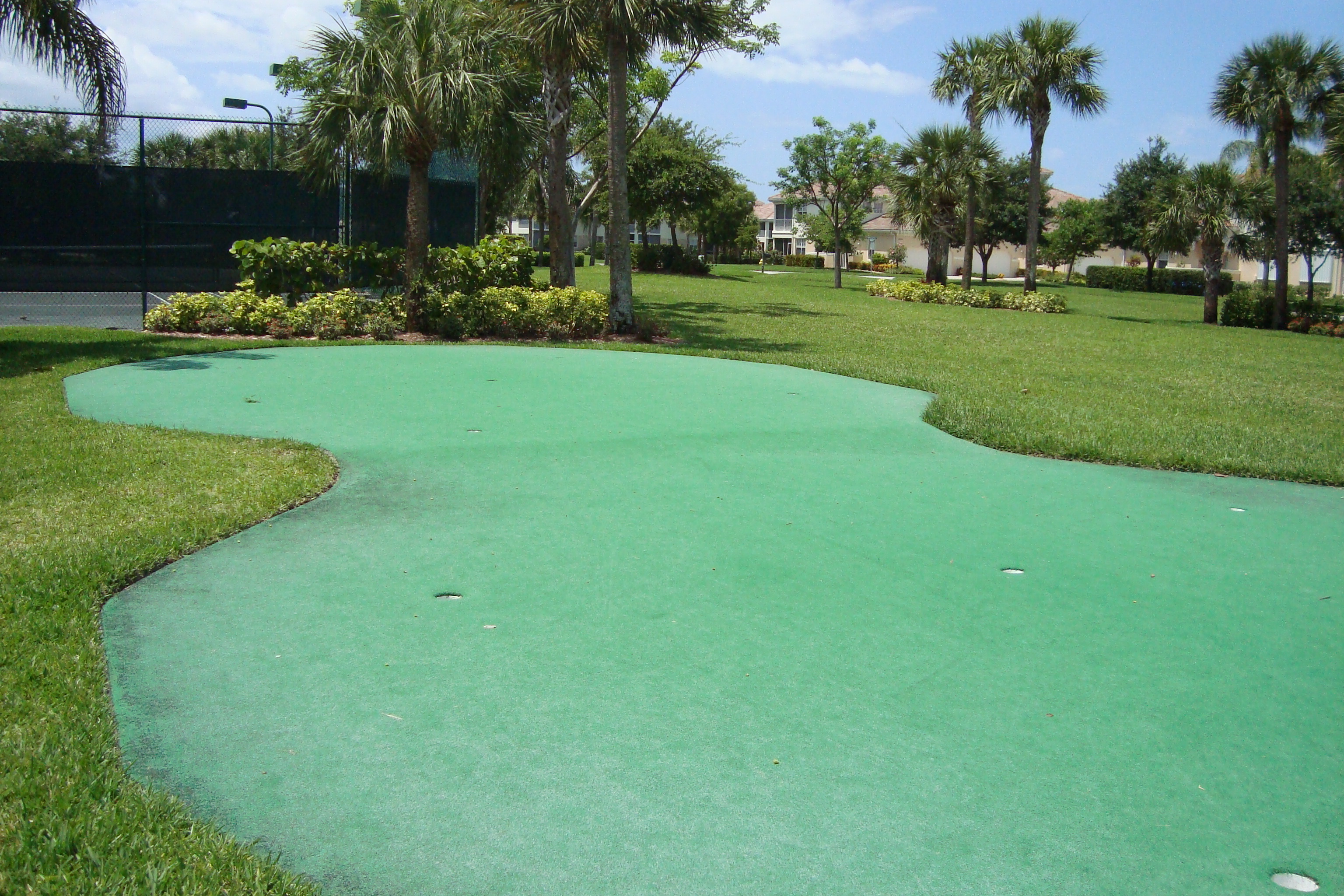 Putting green at Bridgewater Bay in Naples, Florida.