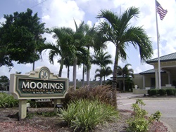 Moorings in Naples, Florida.