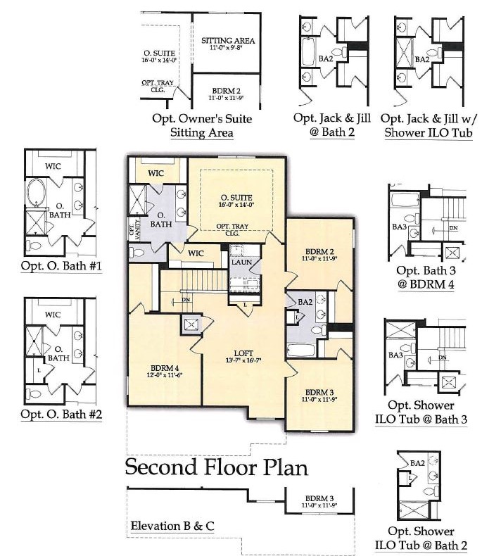 Continental second floor in Camden Lakes in Naples, Florida.